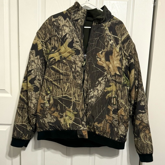 Remington Men’s 2XL Reversible Mossy Oak Camouflage Fleece Insulated Jacket - Picture 1 of 16